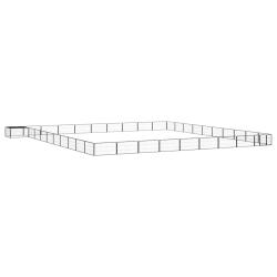 Parc pour chien, 40 panneaux, acier enduit de poudre, noir, pour le jardin, 100 &times; 50 cm