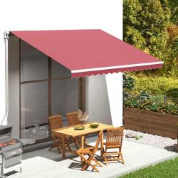Tissu de remplacement bordeaux rouge pour auvent, 400 &times; 300 cm