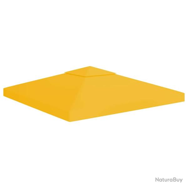 Toile de toit de belv�d�re 2 niveaux 310 g/m� 3x3 m Jaune