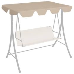 Toit de rechange de balan&ccedil;oire Beige 188/168x145/110 cm