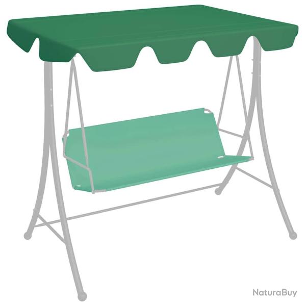 Toit de rechange de balan�oire vert 188/168x145/110 cm