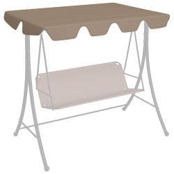 Toit de rechange de balan&ccedil;oire taupe 188/168x145/110 cm