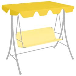 Toit de rechange balan&ccedil;oire jaune 188/168x145/110 cm