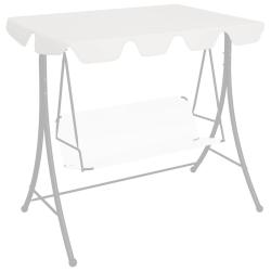 Toit de rechange de balan&ccedil;oire blanc 188/168x145/110 cm