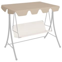 Toit de rechange de balan&ccedil;oire beige 150/130x105/70 cm
