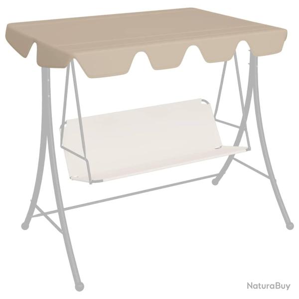 Toit de rechange de balan�oire beige 150/130x105/70 cm