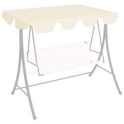 Toit de rechange de balan&ccedil;oire cr&egrave;me 150/130x105/70 cm