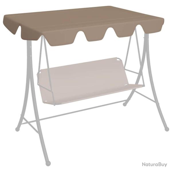 Toit de rechange de balan�oire taupe 150/130x105/70 cm