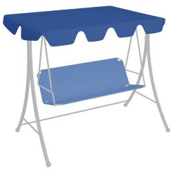 Toit de rechange de balan&ccedil;oire bleu 150/130x105/70 cm