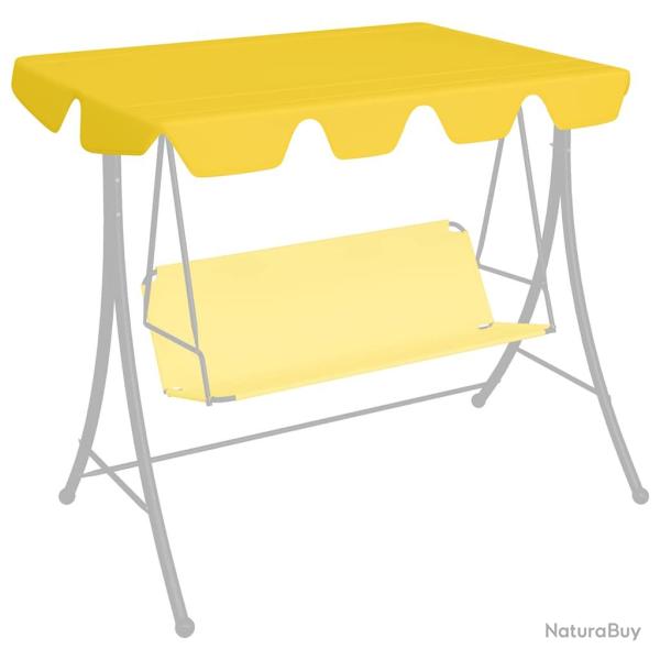 Toit de rechange de balan�oire Jaune 150/130x105/70 cm