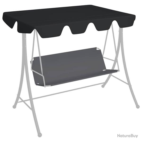 Toit de rechange de balan�oire noir 150/130x105/70 cm