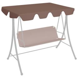 Toit de rechange de balan&ccedil;oire marron 150/130x105/70 cm