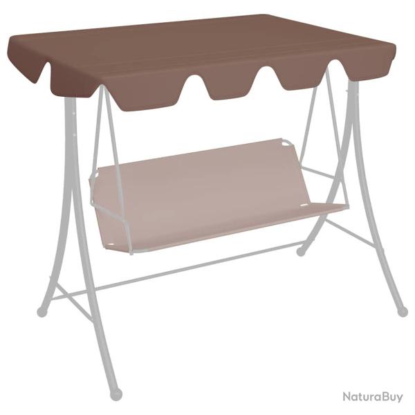Toit de rechange de balan�oire marron 150/130x105/70 cm