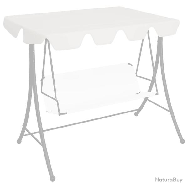Toit de rechange de balan�oire blanc 150/130x105/70 cm