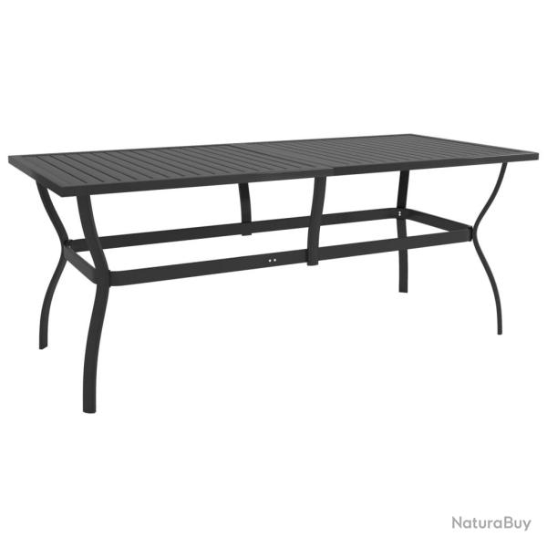 Table de Anthracite 190x80x72 cm Acier
