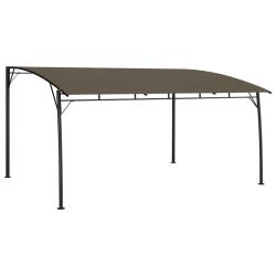 Auvent pare-soleil de 4x3x2,55 m Taupe