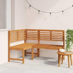 Banc d'angle de 140 cm Bois solide d'acacia