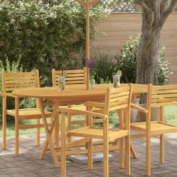 Table pliable de 160x85x75 cm Bois d'eucalyptus massif
