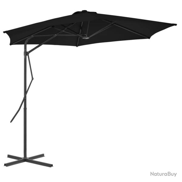Parasol de avec m�t en acier noir 300x230 cm