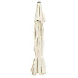 Tissu de remplacement pour parasol d'ext&eacute;rieur Sable 515 cm