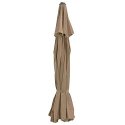 Tissu de remplacement pour parasol d'ext&eacute;rieur Taupe 515 cm