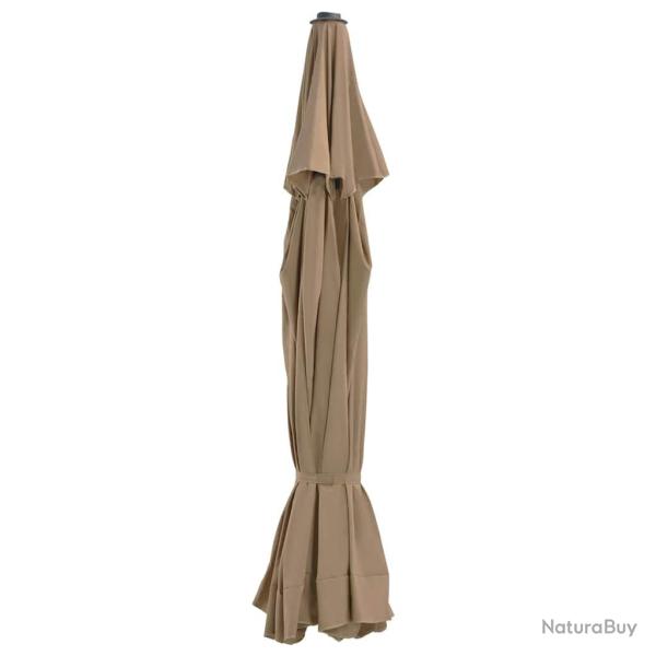 Tissu de remplacement pour parasol d'ext�rieur Taupe 515 cm