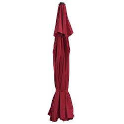 Tissu de remplacement pour parasol d'ext&eacute;rieur Bordeaux 515 cm