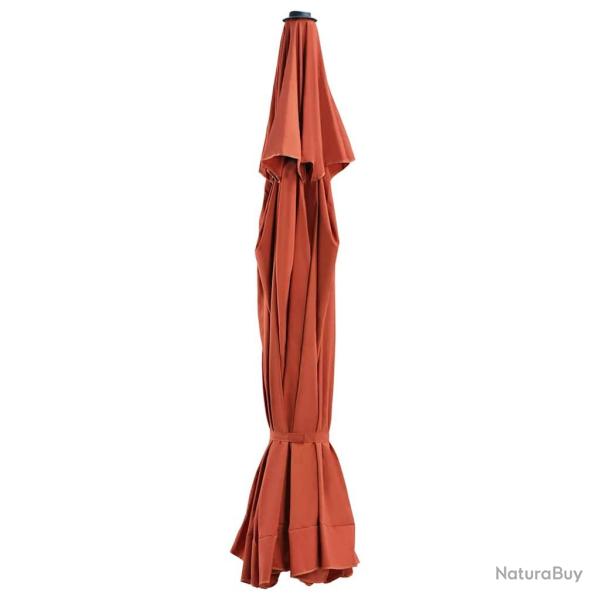 Tissu de remplacement de parasol d'ext�rieur Terre cuite 500 cm