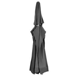 Tissu de remplacement pour parasol d'ext&eacute;rieur Anthracite 610cm