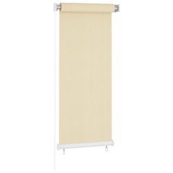 Store roulant d'ext&eacute;rieur couleur cr&egrave;me 65&nbsp;(l) x 140&nbsp;(H) cm HDPE