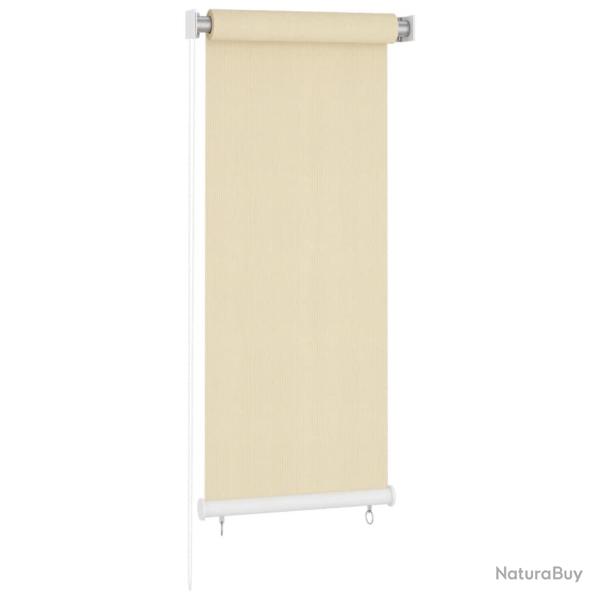 Store roulant d'ext�rieur couleur cr�me 65�(l) x 140�(H) cm HDPE