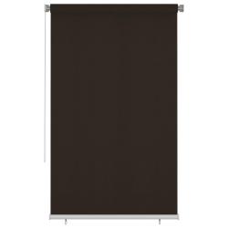 Store roulant d'ext&eacute;rieur 145 (l) x 230 (H) cm marron HDPE