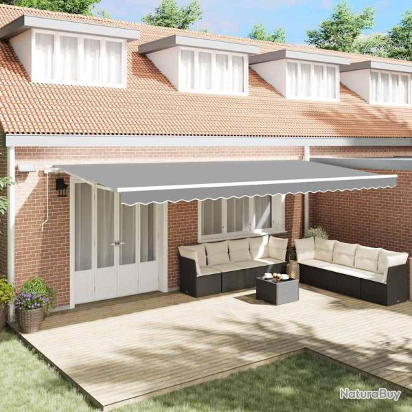 Cadre d'auvent Blanc 600 � 350 cm Aluminium