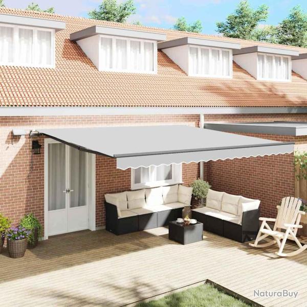 Cadre d'auvent Anthracite 500 � 350 cm Aluminium