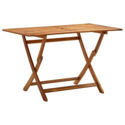 Table de pliable 120x70x75 cm Bois d'acacia massif