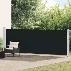 Auvent lat&eacute;ral r&eacute;tractable pour patio, noir, 140 &times; 600 cm