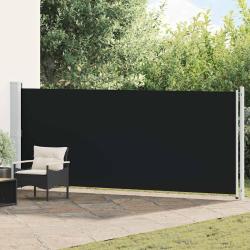 Auvent lat&eacute;ral r&eacute;tractable pour terrasse, noir, 600 &times; 160 cm