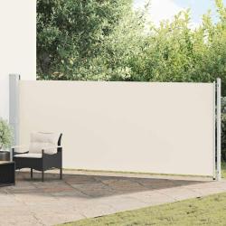 Auvent lat&eacute;ral r&eacute;tractable cr&egrave;me pour la terrasse, 614 &times; 160 cm
