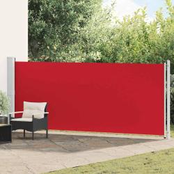 Auvent lat&eacute;ral r&eacute;tractable de patio 600x160 cm rouge