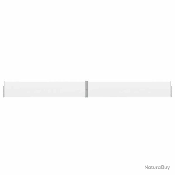 Auvent lat�ral r�tractable de patio 140x1200 cm Cr�me