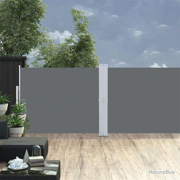 Auvent lat�ral r�tractable de patio 140x1200 cm Anthracite