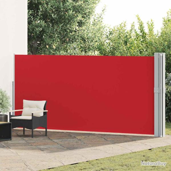 Auvent lat�ral r�tractable de patio 170x1200 cm Rouge