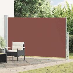 Auvent lat&eacute;ral r&eacute;tractable de patio 180x300 cm Marron