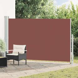 Auvent lat&eacute;ral r&eacute;tractable pour terrasse, marron, 180 &times; 314 cm