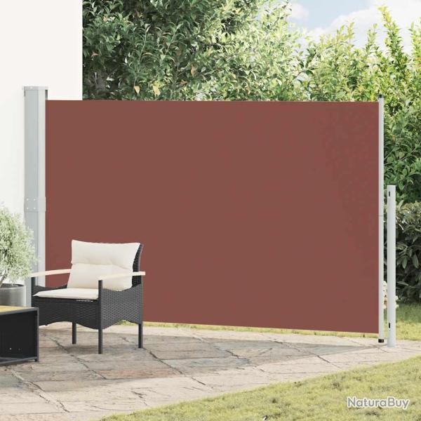 Auvent lat�ral r�tractable de patio 180x300 cm Marron