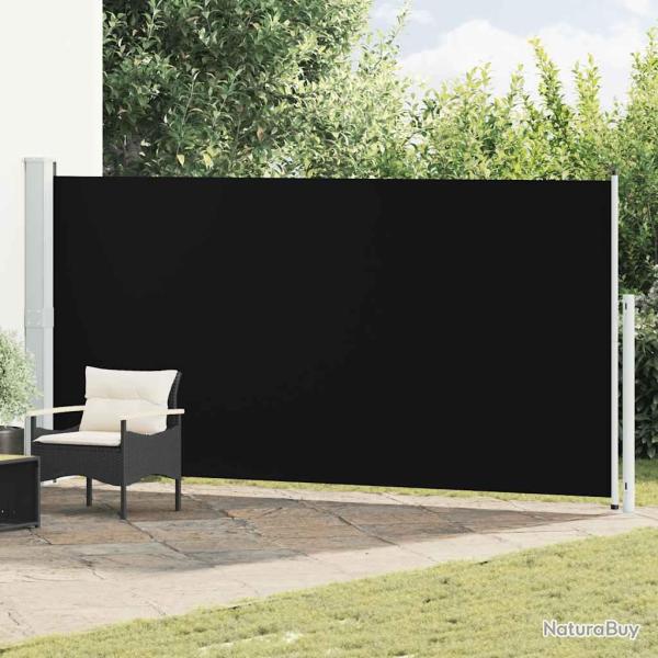 Auvent lat�ral r�tractable de patio 180x500 cm Noir