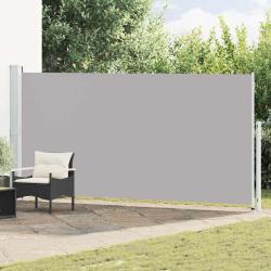 Auvent lat&eacute;ral r&eacute;tractable de patio 180x500 cm Gris