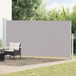 Auvent lat&eacute;ral r&eacute;tractable pour terrasse, gris, 180 &times; 514 cm