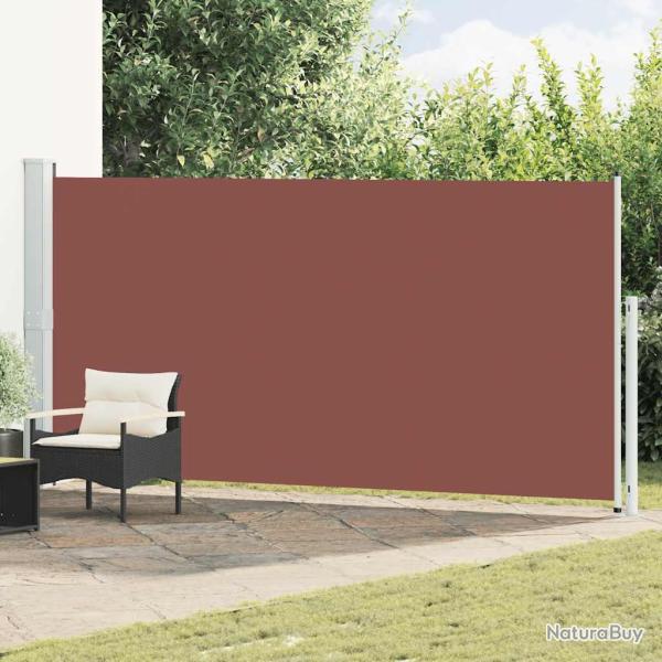 Auvent lat�ral r�tractable de patio 180x500 cm Marron