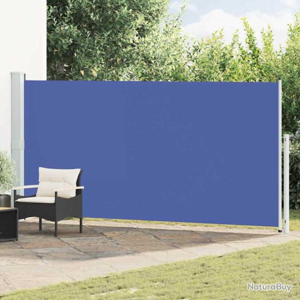 Auvent lat�ral r�tractable de patio 180x500 cm Bleu